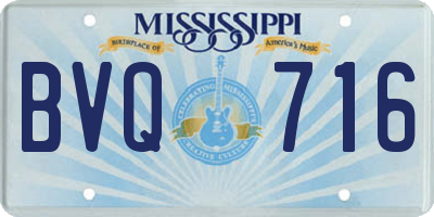 MS license plate BVQ716
