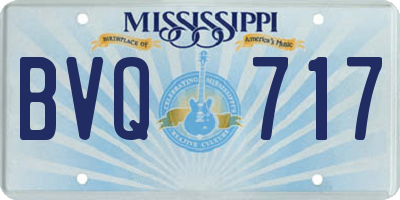 MS license plate BVQ717