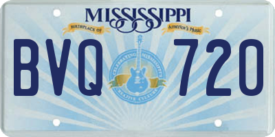 MS license plate BVQ720