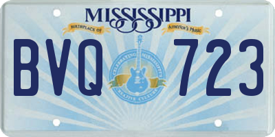 MS license plate BVQ723
