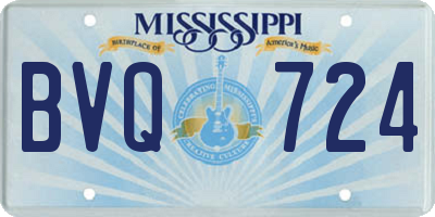 MS license plate BVQ724