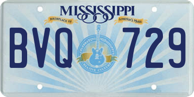 MS license plate BVQ729
