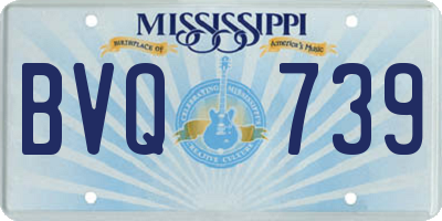 MS license plate BVQ739