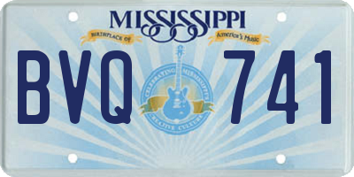 MS license plate BVQ741