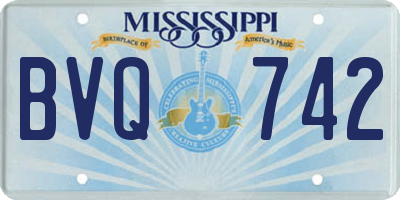 MS license plate BVQ742