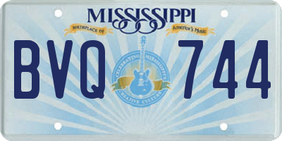 MS license plate BVQ744