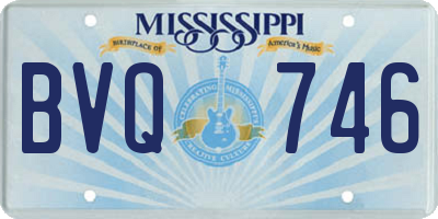 MS license plate BVQ746