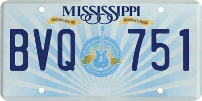 MS license plate BVQ751