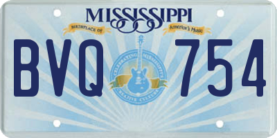 MS license plate BVQ754