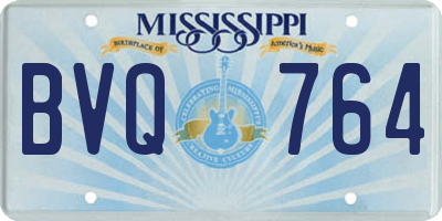 MS license plate BVQ764