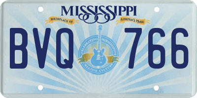 MS license plate BVQ766
