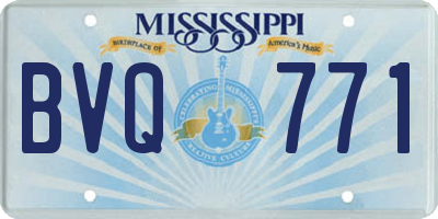 MS license plate BVQ771