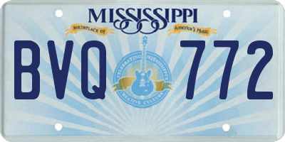 MS license plate BVQ772