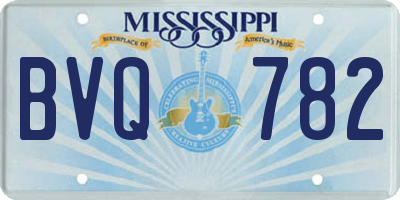 MS license plate BVQ782