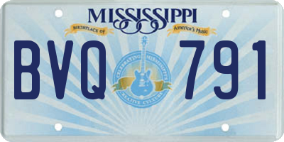 MS license plate BVQ791
