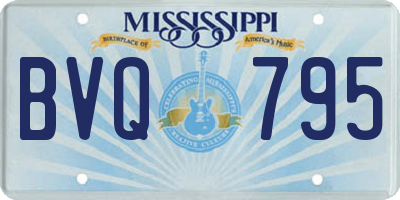MS license plate BVQ795