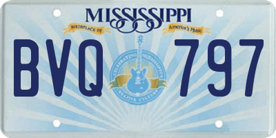 MS license plate BVQ797
