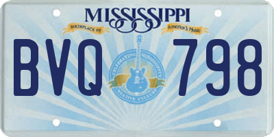 MS license plate BVQ798