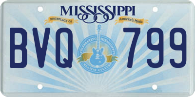 MS license plate BVQ799