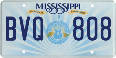 MS license plate BVQ808