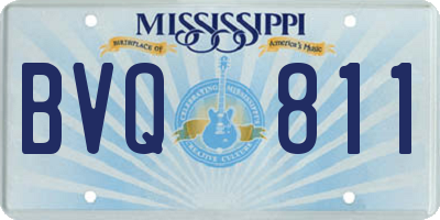 MS license plate BVQ811