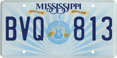 MS license plate BVQ813