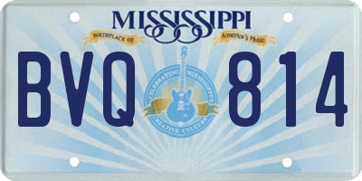 MS license plate BVQ814