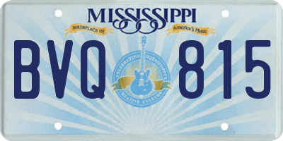 MS license plate BVQ815
