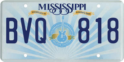 MS license plate BVQ818
