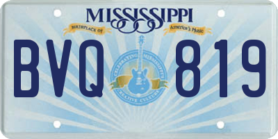 MS license plate BVQ819