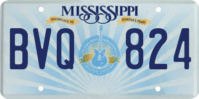 MS license plate BVQ824