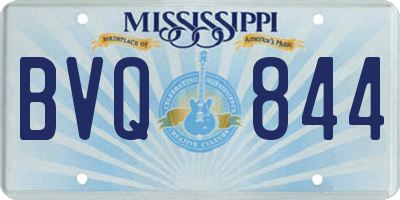 MS license plate BVQ844