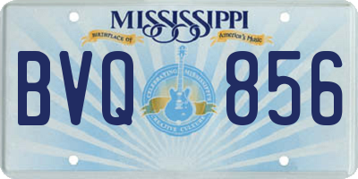 MS license plate BVQ856