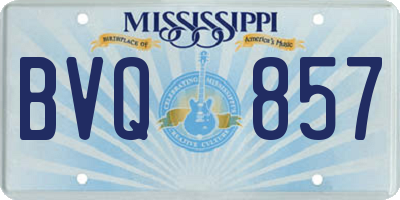 MS license plate BVQ857