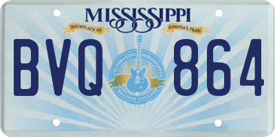 MS license plate BVQ864