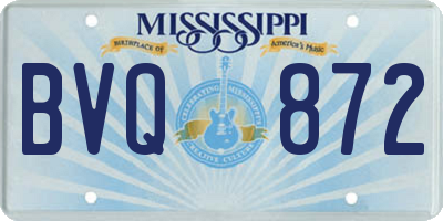 MS license plate BVQ872