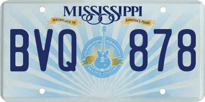 MS license plate BVQ878