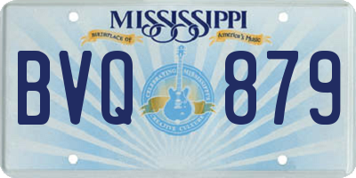 MS license plate BVQ879