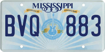 MS license plate BVQ883
