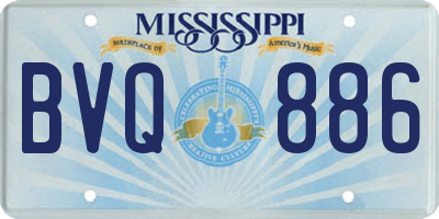 MS license plate BVQ886