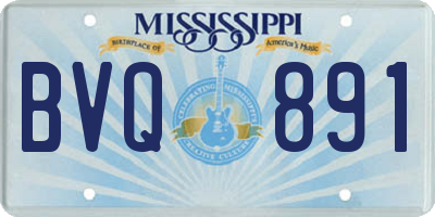 MS license plate BVQ891