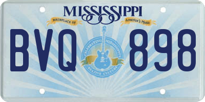 MS license plate BVQ898