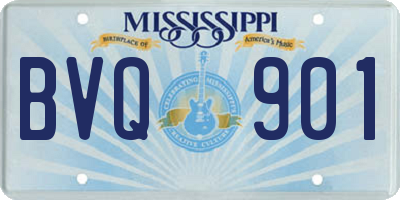 MS license plate BVQ901
