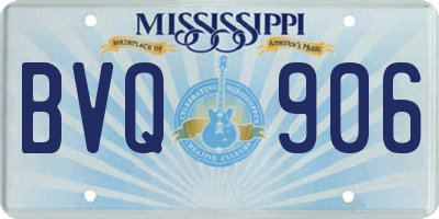 MS license plate BVQ906