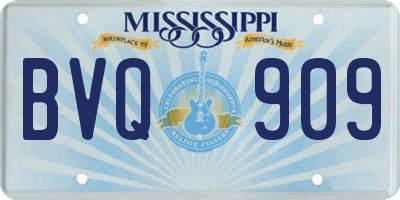 MS license plate BVQ909