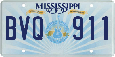 MS license plate BVQ911