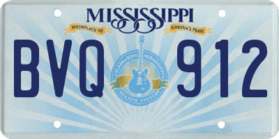 MS license plate BVQ912