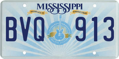 MS license plate BVQ913
