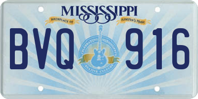 MS license plate BVQ916