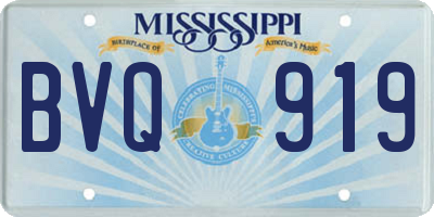 MS license plate BVQ919